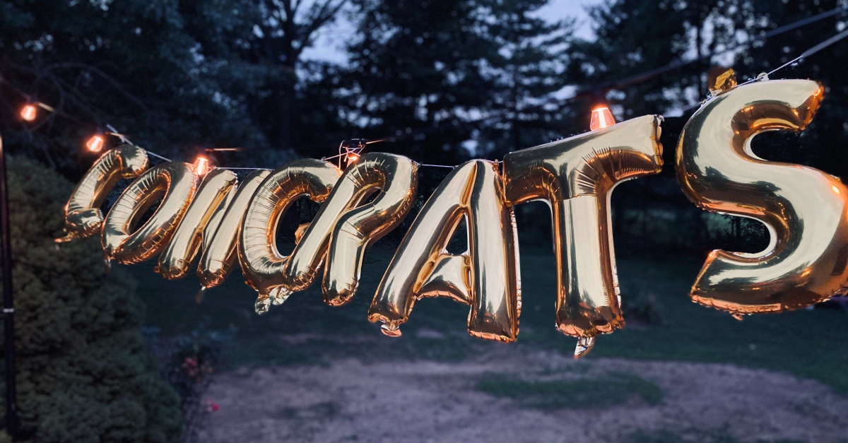 Letter balloons near shop me